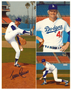 AUTOGRAPHED SIGNED photo JERRY REUSS #4 Los Angeles Dodgers