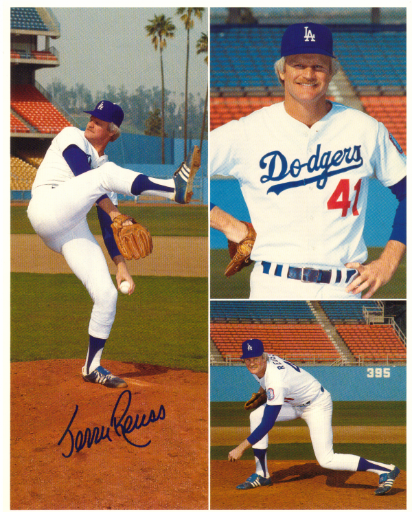 AUTOGRAPHED SIGNED photo JERRY REUSS #4 Los Angeles Dodgers