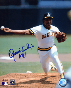 AUTOGRAPHED  JOAQUIN ANDUJAR 8X10 Oakland A's Photo