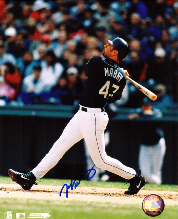 AUTOGRAPHED SIGNED photo JOHN MABRY Seattle Mariners