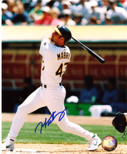 AUTOGRAPHED SIGNED photo JOHN MABRY Oakland A's
