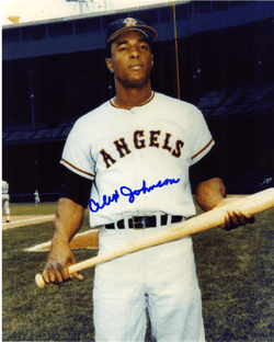AUTOGRAPHED SIGNED photo ALEX JOHNSON #2 Angels