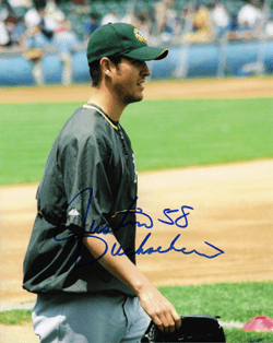AUTOGRAPHED SIGNED photo JUSTIN DUCHSCHERER #2 Oakland A's