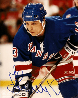 Autographed VALERI KAMENSKY 8X10 New York Rangers Photo