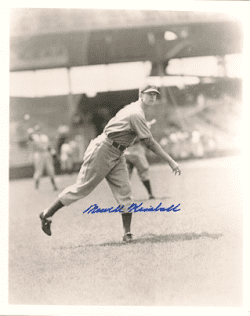 AUTOGRAPHED NEWELL KIMBALL 8x10 Brooklyn Dodgers photo