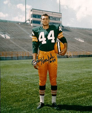 Autographed GARY KNAFELC Green Bay Packers Photo - Main Line