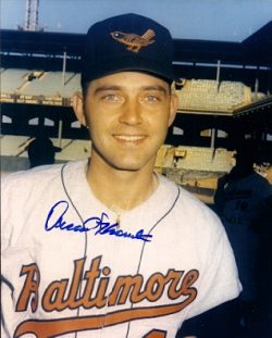 AUTOGRAPHED  photo DAROLD KNOWLES Baltimore Orioles