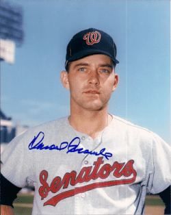 AUTOGRAPHED photo DAROLD KNOWLES Washington Senators