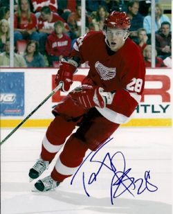 Autographed TOMAS KOPECKY Detroit Red Wings Photo