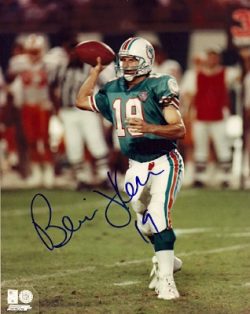 Autographed BERNIE KOSAR Miami Dolphins  photo