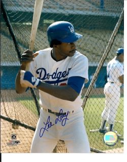 AUTOGRAPHED LEE LACY 8x10 Los Angeles Dodgers photo