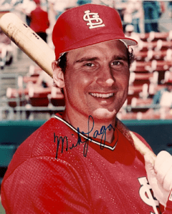 AUTOGRAPHED  MIKE LAGA St. Louis Cardinals photo