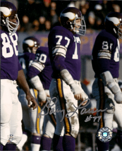 Autographed GARY LARSEN 8x10 Minnesota Vikings Photo