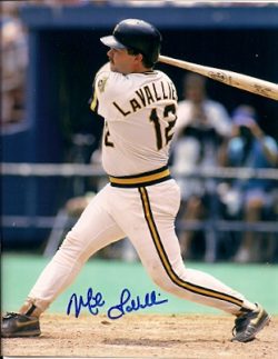 AUTOGRAPHED  photo MIKE LAVALLIERE - Pittsburgh Pirates