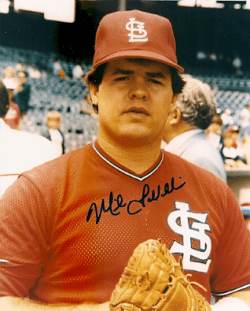 AUTOGRAPHED  MIKE LAVALLIERE St. Louis Cardinals photo