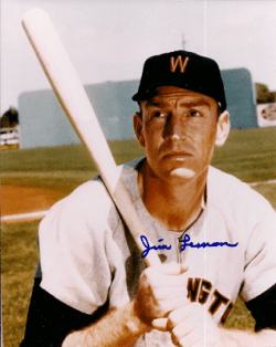AUTOGRAPHED photo JIM LEMON Washington Senators