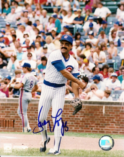 AUTOGRAPHED DAVEY LOPES Chicago Cubs Photo