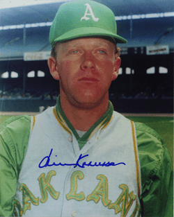 AUTOGRAPHED LEW KRAUSSE 8X10 Oakland A's Photo