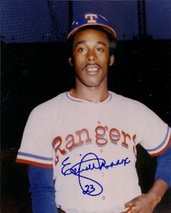 AUTOGRAPHED  photo ELLIOTT MADDOX Texas Rangers