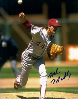 AUTOGRAPHED  MIKE MADDUX photo  Philadelphia Phillies
