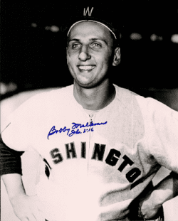 AUTOGRAPHED BOBBY MALKMUS 8X10 Washington Senators Photo