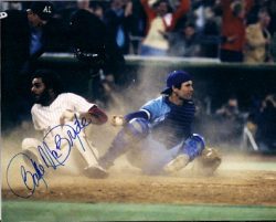 AUTOGRAPHED BAKE MCBRIDE 8x10 Philadelphia Phillies Photo