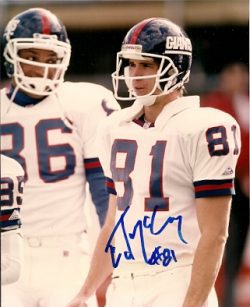 Autographed ED MCCAFREY New York Giants photo