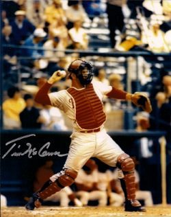 AUTOGRAPHED TIM MCCARVER 8x10 Philadelphia Phillies photo