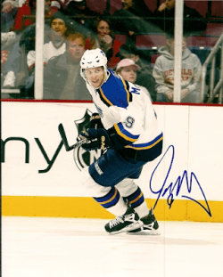 Autographed JAY McCLEMENT St. Louis Blues Photo