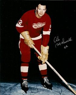 Autographed AB MCDONALD Detroit Red Wings Photo