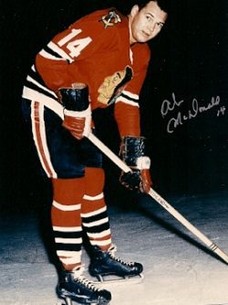 Autographed AB MCDONALD Photo - Chicago  Blackhawks