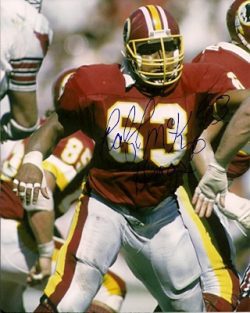 Autographed RALEIGH MCKENZIE photo Washington Redskins