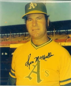 AUTOGRAPHED  photo KEN MCMULLEN Oakland A's