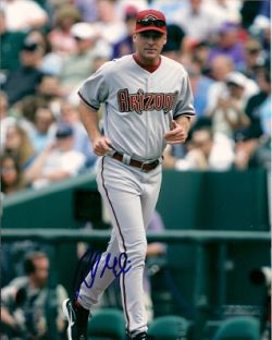 Autographed BOB MELVIN Arizona Diamondbacks Photo