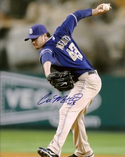 AUTOGRAPHED CLA MEREDITH SD Padres photo