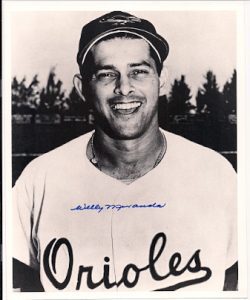 AUTOGRAPHED  photo WILLIE MIRANDA Baltimore Orioles