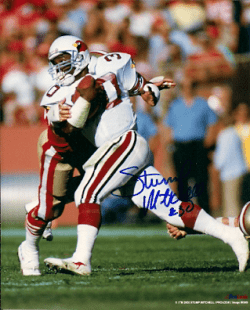 Autographed STUMP MITCHELL 8X10 St. Louis Cardinals Photo