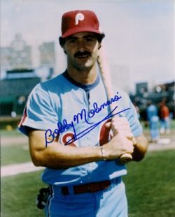 AUTOGRAPHED BOBBY MOLINARO 8x10 Philadelphia Phillies Photo