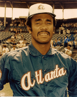 AUTOGRAPHED  photo WILLIE MONTANEZ Atlanta  Braves