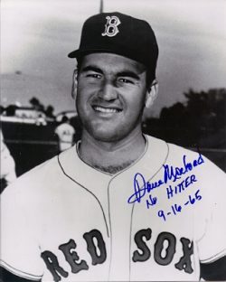 AUTOGRAPHED DAVE MOREHEAD  Boston Red Sox photo