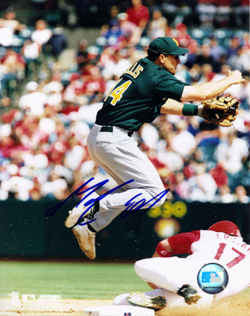 AUTOGRAPHED SIGNED photo MARK ELLIS #2 Oakland A's