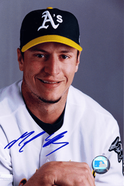 AUTOGRAPHED SIGNED photo MARK ELLIS #3 Oakland A's