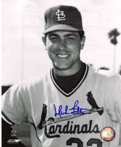 AUTOGRAPHED MARK LITTELL 8X10 St. Louis Cardinals Photo