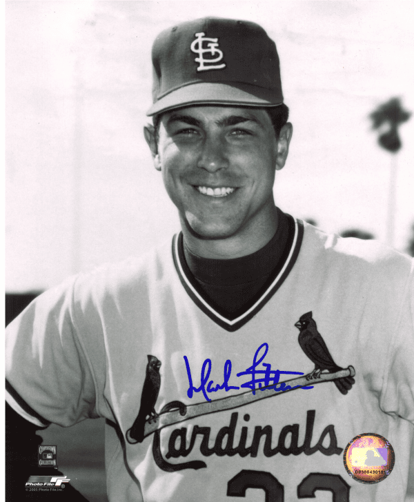 AUTOGRAPHED MARK LITTELL 8X10 St. Louis Cardinals Photo