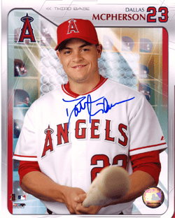 AUTOGRAPHED SIGNED photo DALLAS MCPHERSON #2 Angels