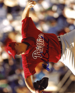 AUTOGRAPHED  MIKE BACSIK 8x10 Philadelphia Phillies Photo