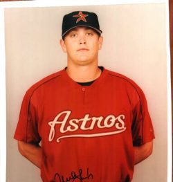AUTOGRAPHED  photo MIKE LAMB Houston Astros