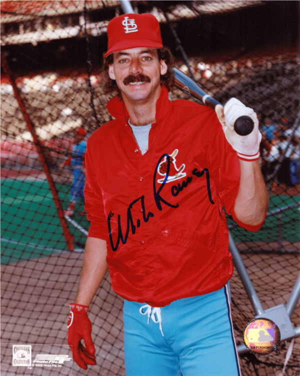 AUTOGRAPHED MIKE RAMSEY 8x10 St. Louis Cardinals photo