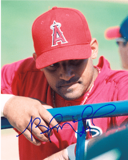 AUTOGRAPHED BENJI MOLINA 8x10 California Angels Photo