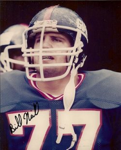 Autographed BILL NEILL New York Giants photo